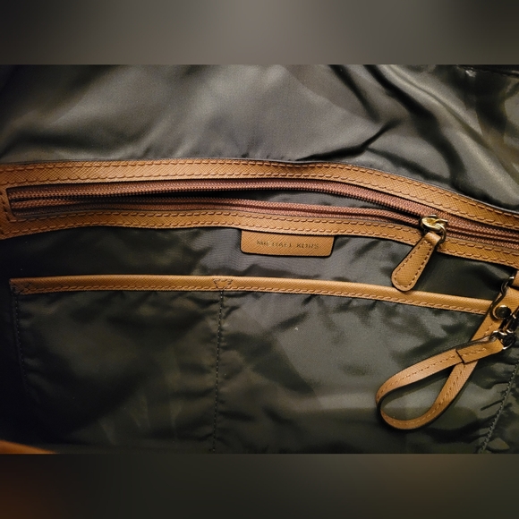 Michael Kors Olive Green Vinyl Tote Bag - Picture 3 of 7